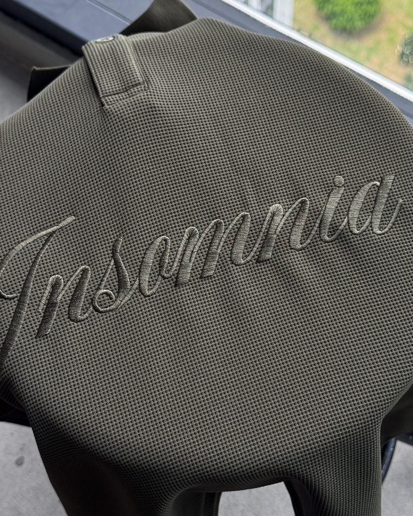 [NEW ARRIVAL] Áo Polo Cotton Waffle Basic Form Boxy Thêu Logo INSOMNIA - TS087