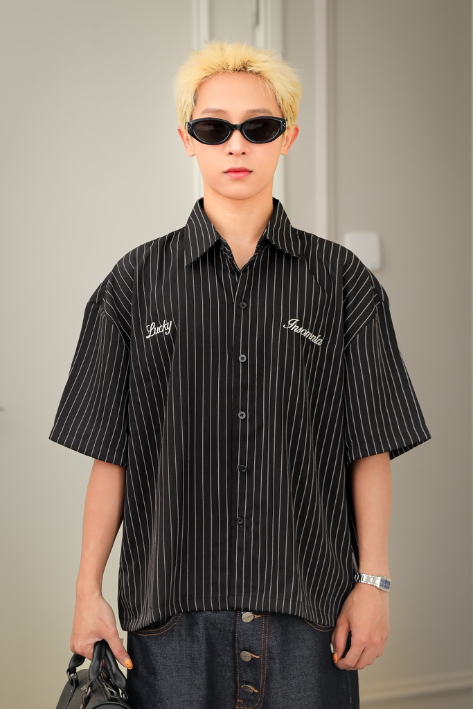 Áo Sơ Mi Boxy Lucky 777 INSOMNIA Unisex Local Brand - TS031