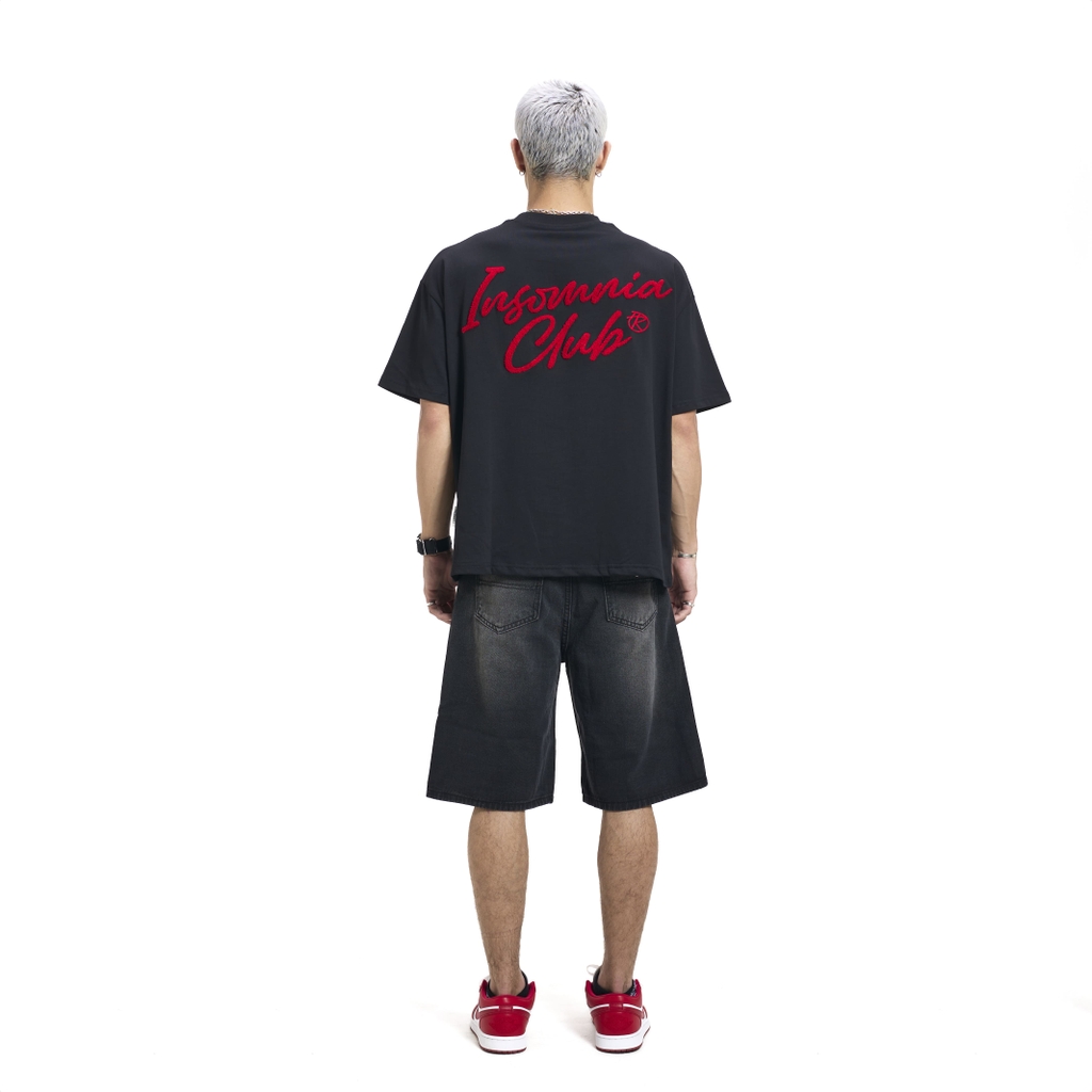 Áo Thun Boxy 280GSM Thêu Xù Ver 2 INSOMNIA Unisex Local Brand - TS029