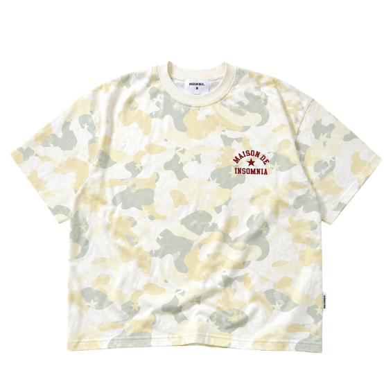 [NEW ARRIVAL] Áo Thun Boxy Camo MAISON DE INSOMNIA Club 250Gsm Cotton - TS075