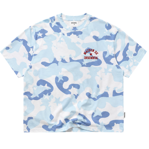 [NEW ARRIVAL] Áo Thun Boxy Camo MAISON DE INSOMNIA Club 250Gsm Cotton - TS075