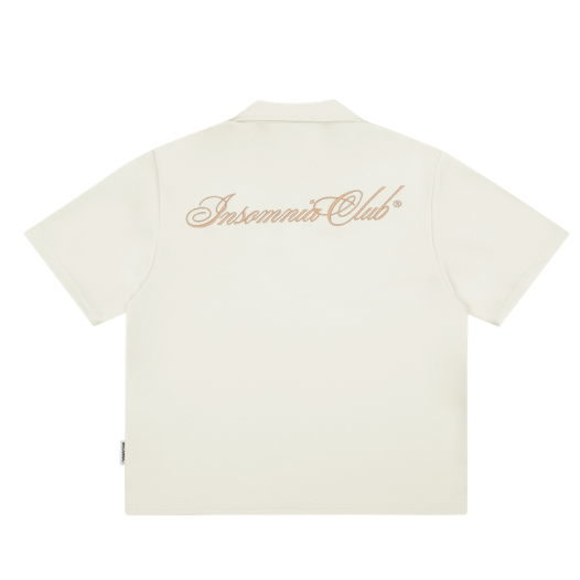 [NEW ARRIVAL] Áo Polo Boxy Nỉ 2 Da Thêu INSOMNIA CLUB Chống Nhăn, Không Xù Lông - TS063