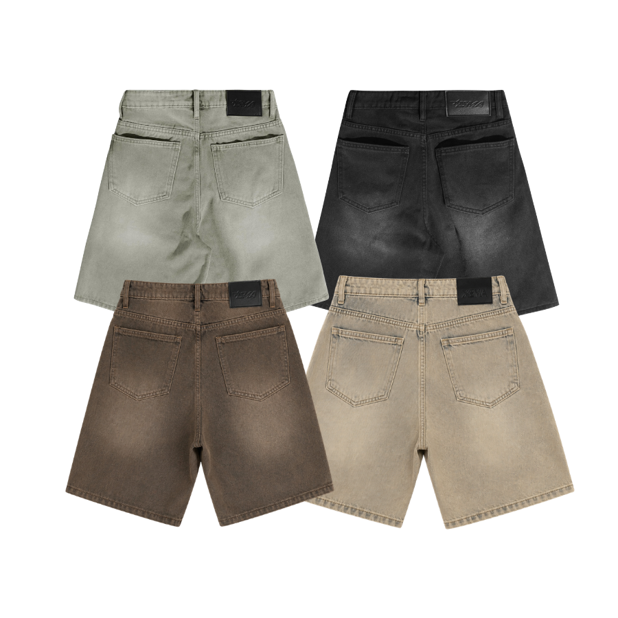 Quần Jean Wash INSOMNIA Form Lửng Ống Rộng Unisex - PS021