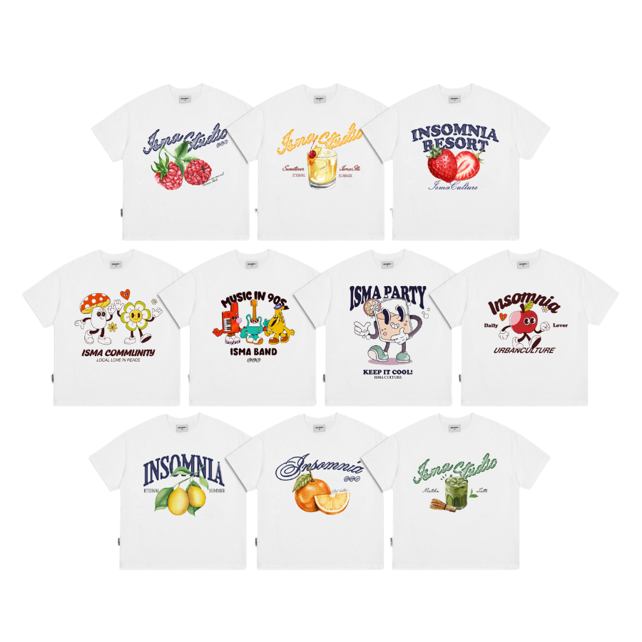 [BST HÈ 2026] Áo Thun Boxy Summer Collection INSOMNIA Local Brand Unisex - TS046