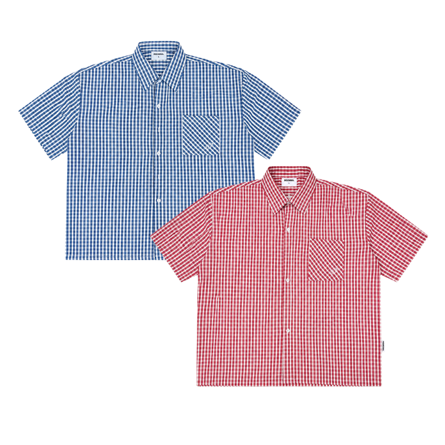 [NEW ARRIVAL] Áo Sơ Mi Caro Thêu Form Boxy Nam Nữ Unisex Thêu Viền INSOMNIA - TS074