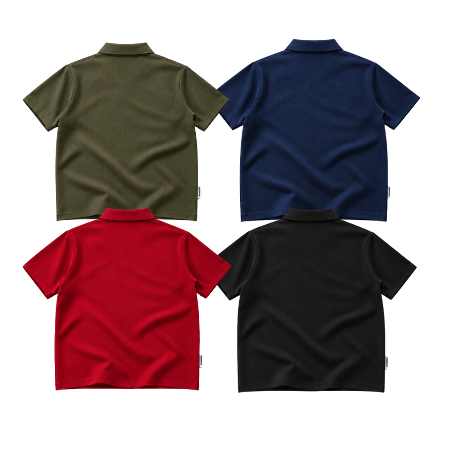 [NEW ARRIVAL] Áo Polo Cotton Waffle Basic Form Boxy Thêu Logo INSOMNIA - TS087