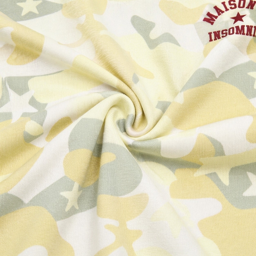 [NEW ARRIVAL] Áo Thun Boxy Camo MAISON DE INSOMNIA Club 250Gsm Cotton - TS075