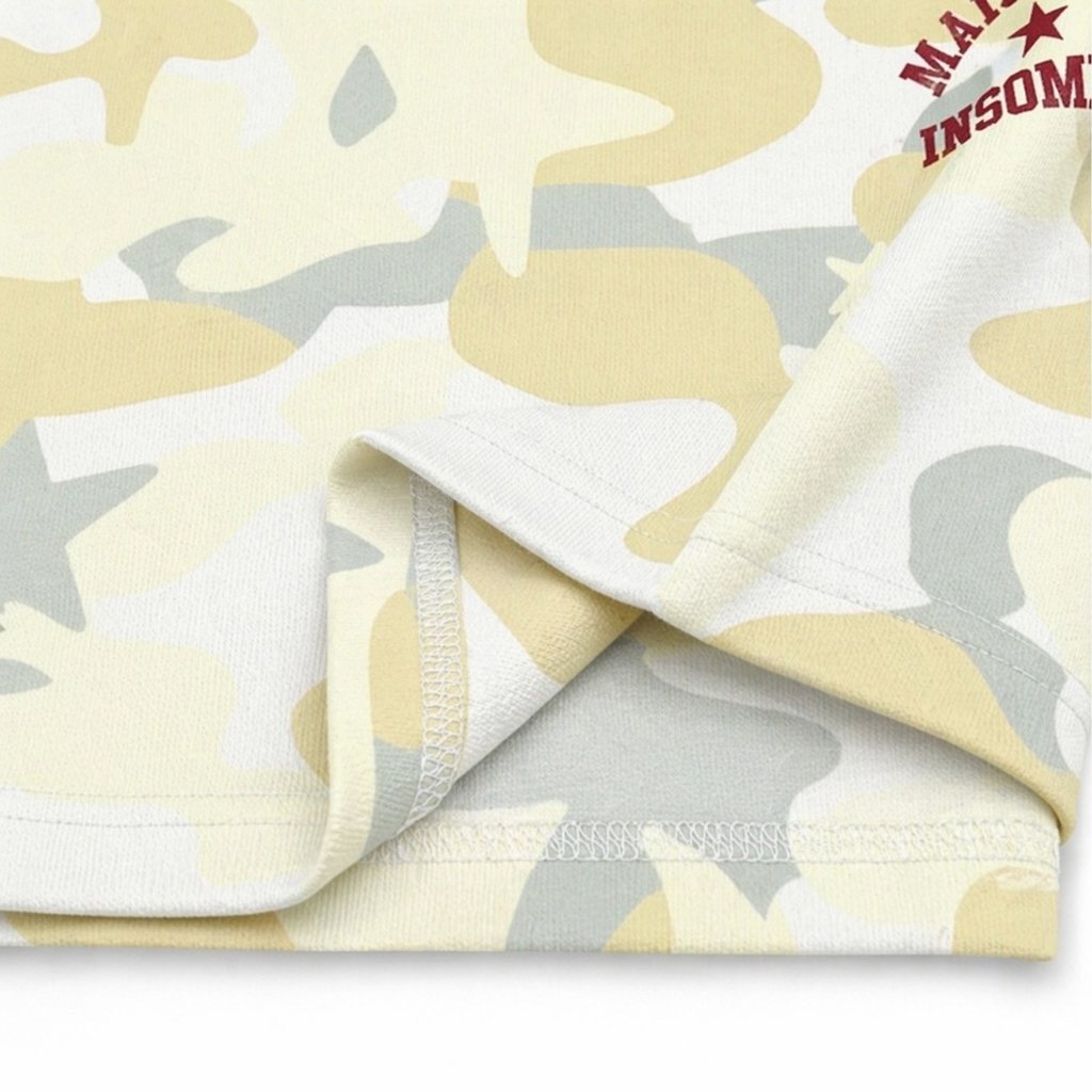 [NEW ARRIVAL] Áo Thun Boxy Camo MAISON DE INSOMNIA Club 250Gsm Cotton - TS075