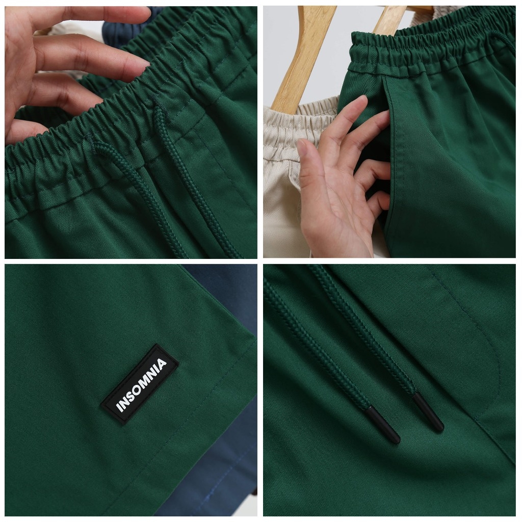 Combo 2 Quần Short Kaki INSOMNIA Unisex Form Ngắn Trên Gối - CB002