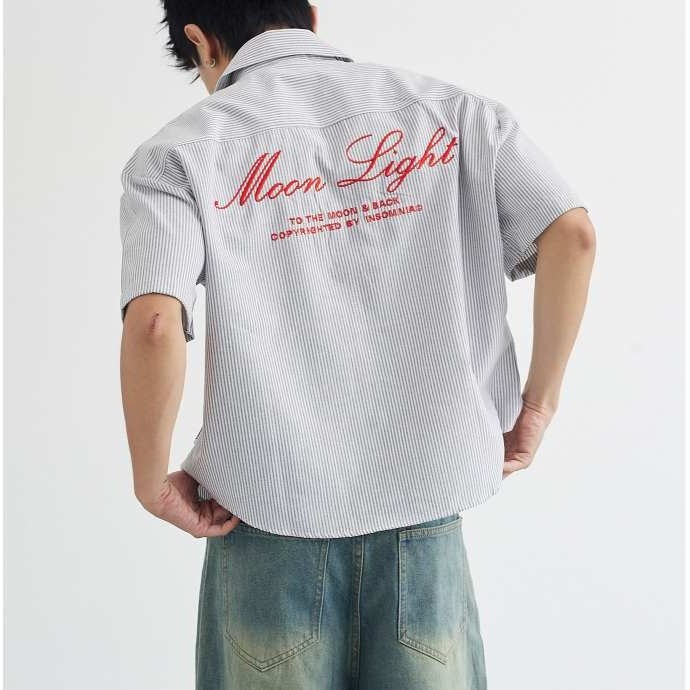 [BST HÈ 2026] Áo Sơ Mi Form Boxy INSOMNIA Moonlight Local Brand Unisex Oxford Shirt - TS020