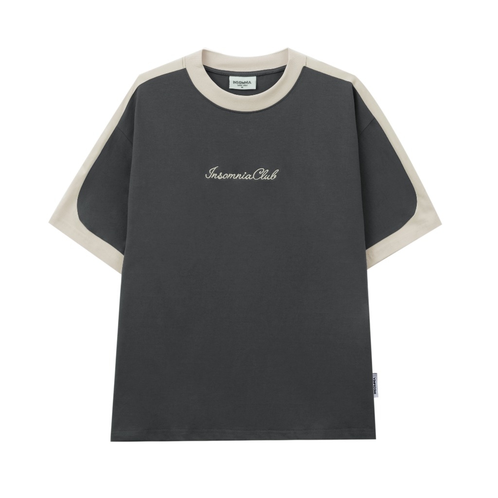 Áo Thun INSOMNIA Phối Vai Unisex Form Rộng Tay Lỡ Oversize Local Brand - TS017