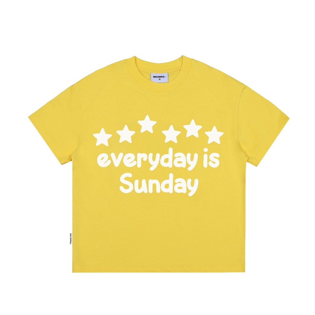 [BST HÈ 2026] Áo Thun Boxy 280GSM In Phồng Sunday INSOMNIA Local Brand Unisex - TS049
