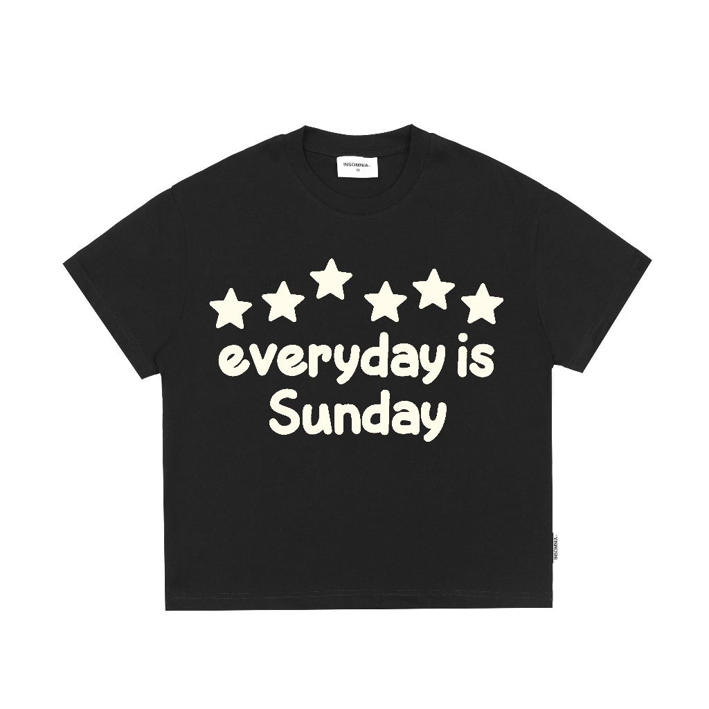 [BST HÈ 2026] Áo Thun Boxy 280GSM In Phồng Sunday INSOMNIA Local Brand Unisex - TS049