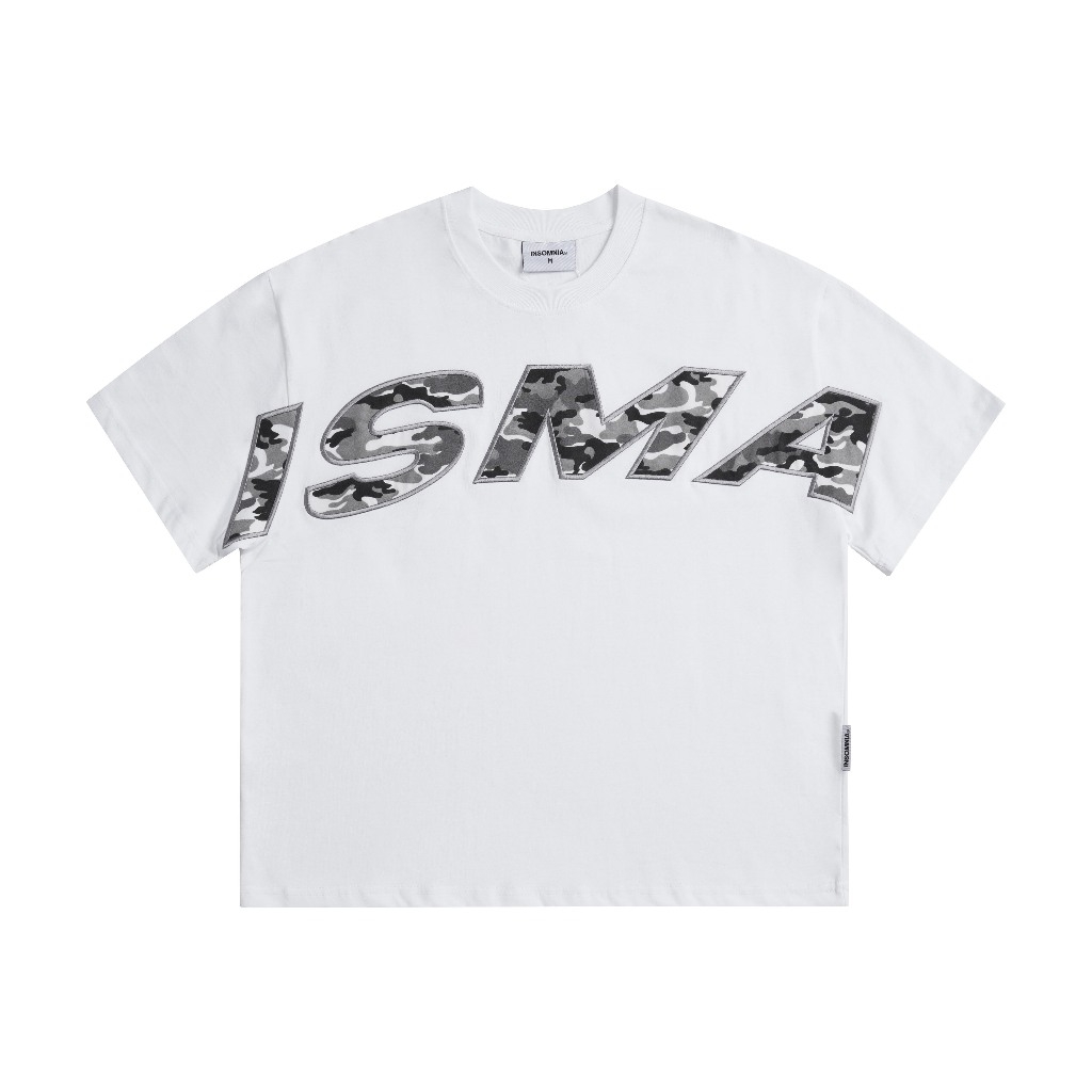 Áo Thun Boxy 280GSM Thêu Camo ISMA Unisex Local Brand - TS044