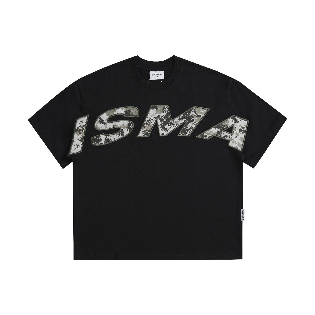 Áo Thun Boxy 280GSM Thêu Camo ISMA Unisex Local Brand - TS044