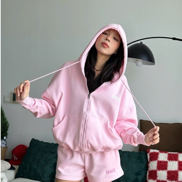 Áo Khoác Hoodie Zip Big Heart INSOMNIA Form Boxy Chất Nỉ Bông Cao Cấp - HD009