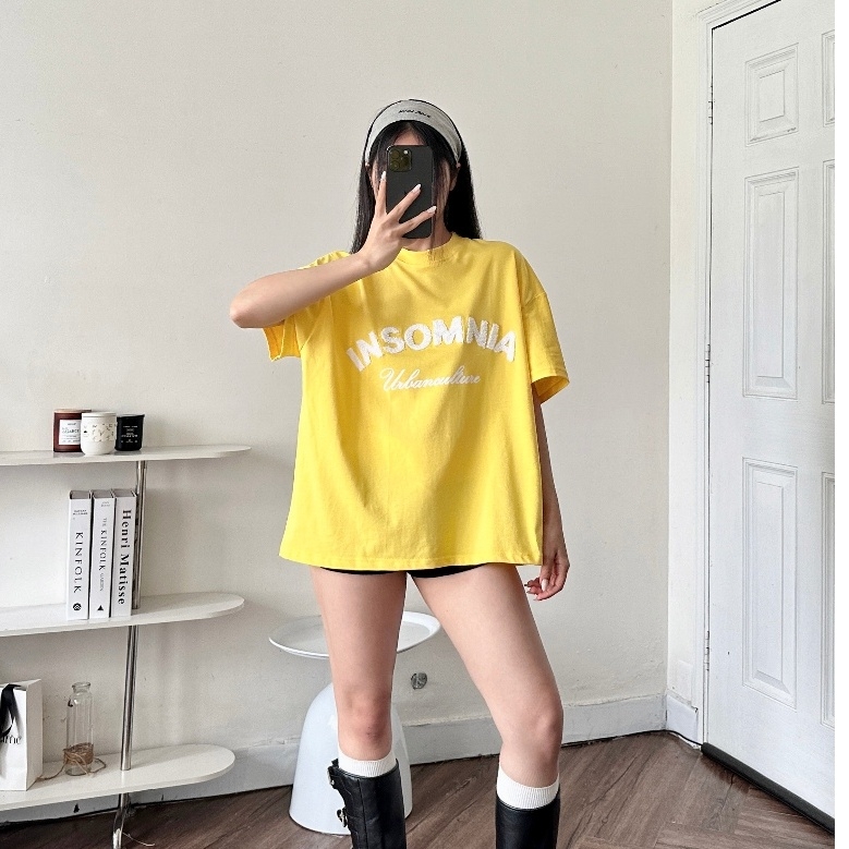 Áo Thun Boxy 280GSM Thêu Xù Ver 3 INSOMNIA Unisex Local Brand - TS032