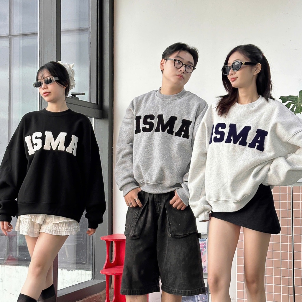 Áo Nỉ Sweater Thêu Xù INSOMNIA Form Boxy Chất Nỉ Bông Nam Nữ Unisex - HD006