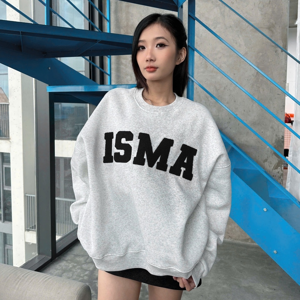 Áo Nỉ Sweater Thêu Xù INSOMNIA Form Boxy Chất Nỉ Bông Nam Nữ Unisex - HD006