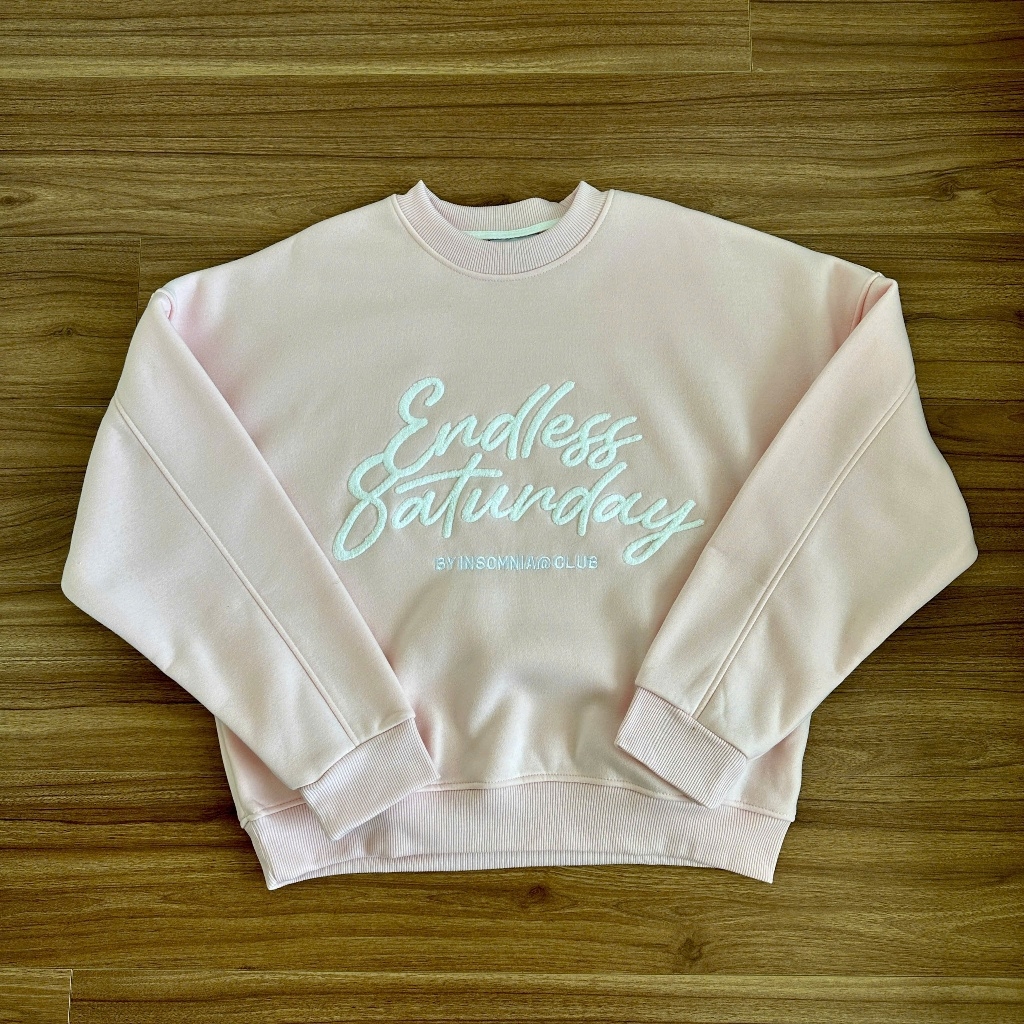 Áo Nỉ Sweater Thêu Xù Endless Saturday INSOMNIA Form Boxy Chất Nỉ Bông Nam Nữ Unisex - HD007