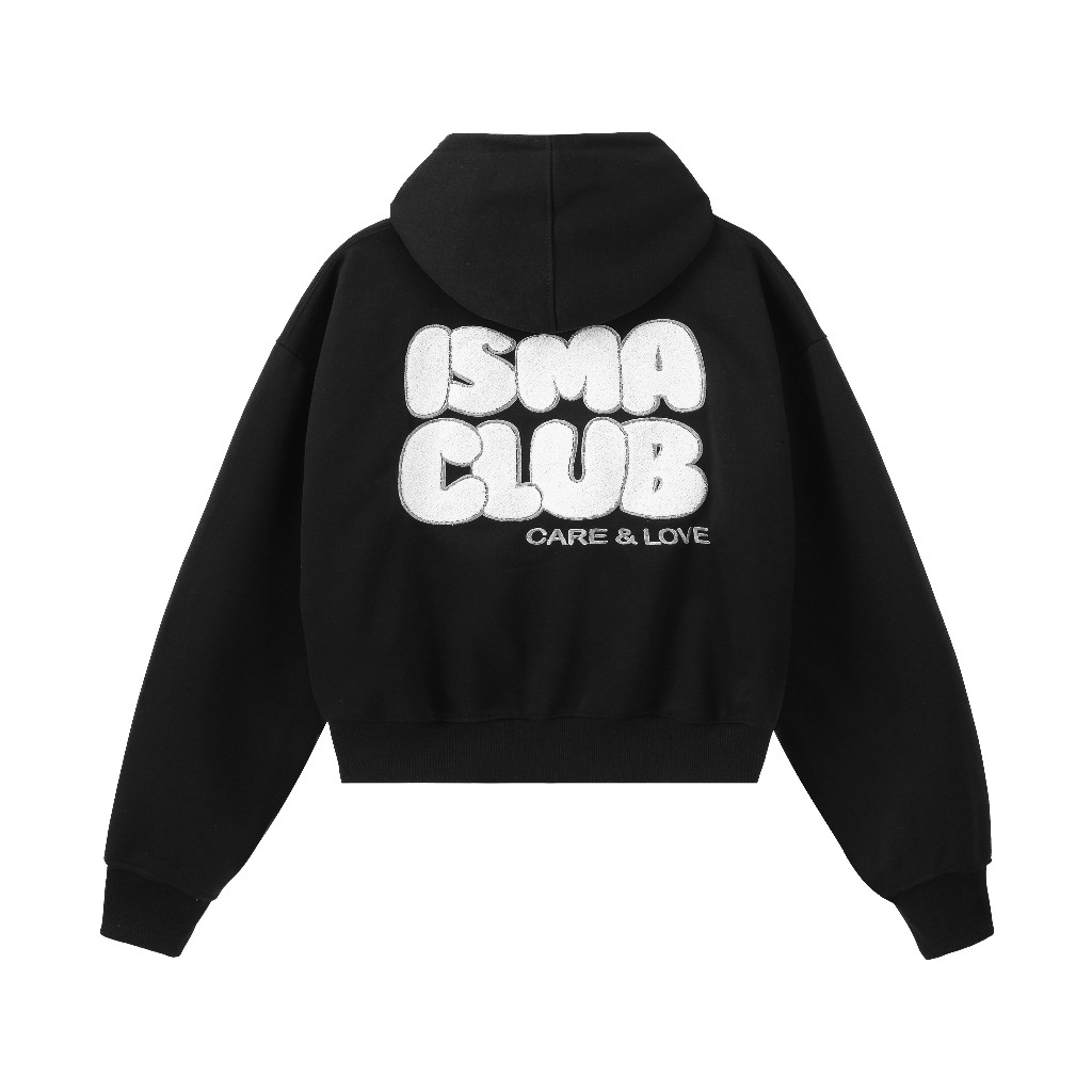 Áo Hoodie Zip 2 Da Thêu Xù Care & Love INSOMNIA Form Boxy - HD010