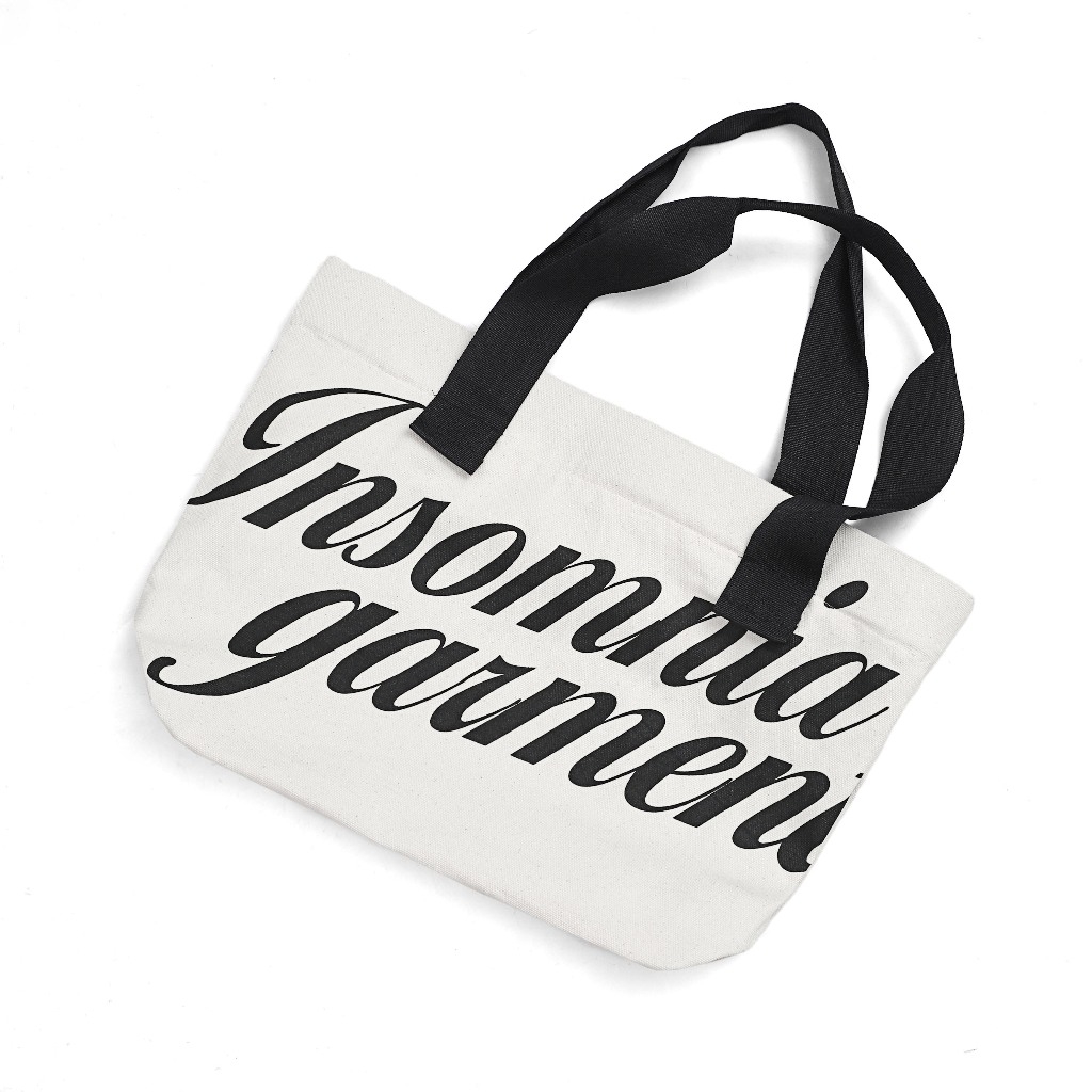 Túi Tote Daily Vải Bố Canvas INSOMNIA Form To Có Khóa Kéo