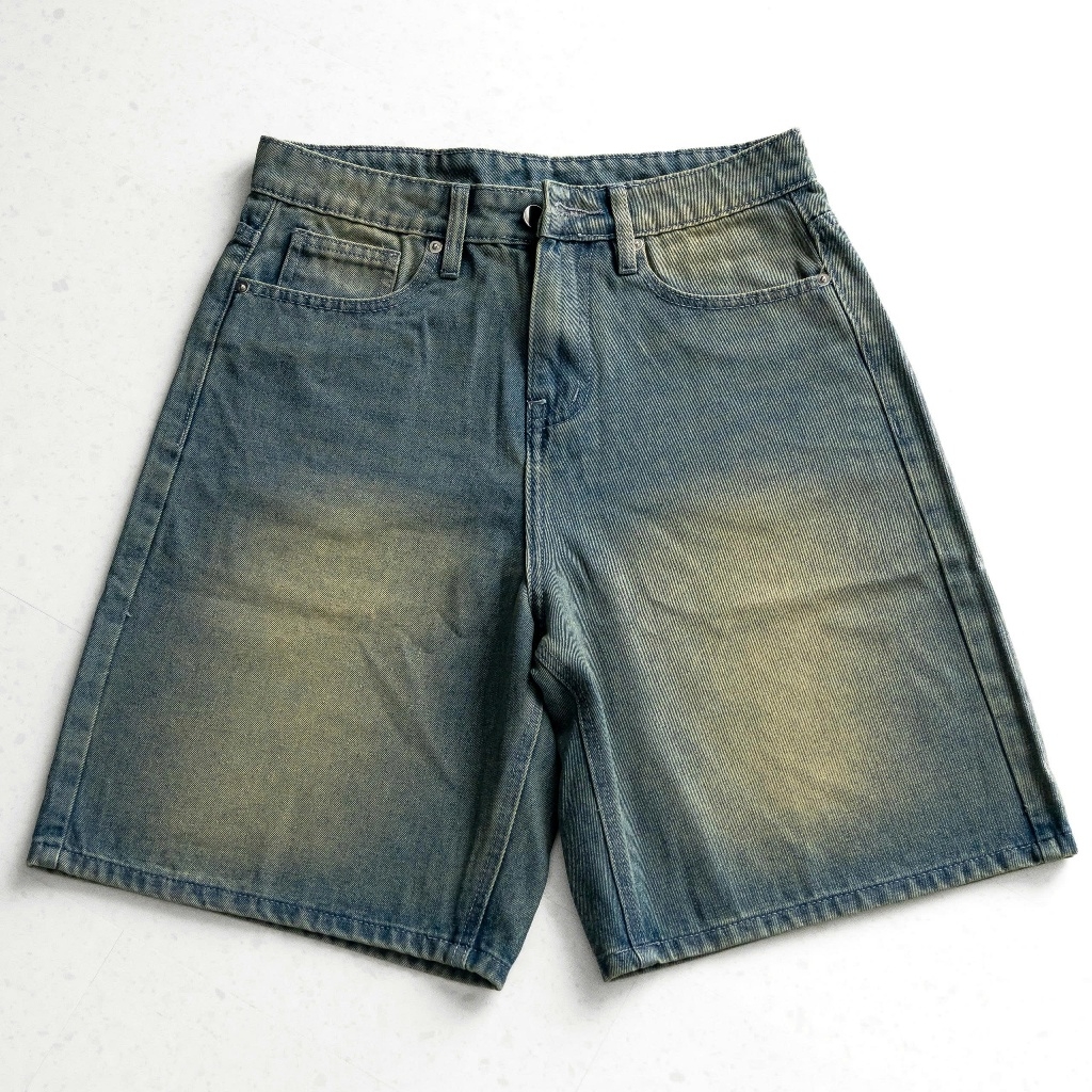 Quần Jean Wash INSOMNIA Form Lửng Ống Rộng Unisex - PS021