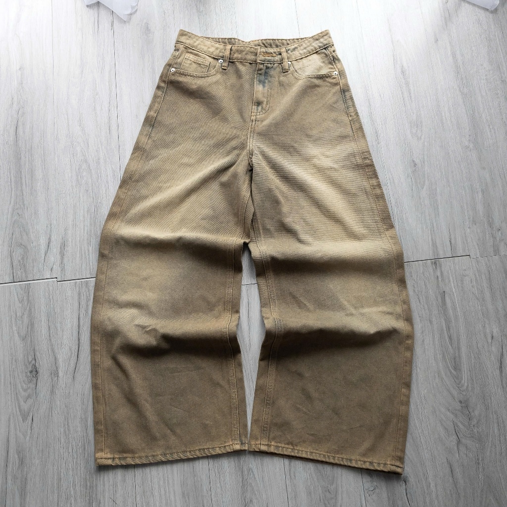 Quần Jean Wash INSOMNIA Ống Suông Rộng Unisex - PS020