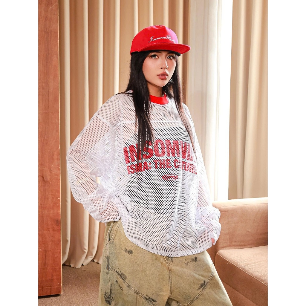 Áo Lưới Big Boxy Dài Tay INSOMNIA Local Brand - TS053