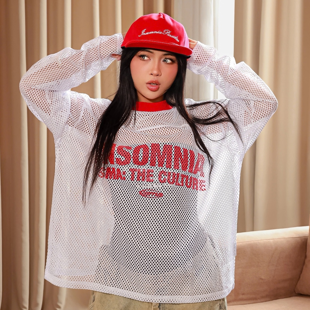 Áo Lưới Big Boxy Dài Tay INSOMNIA Local Brand - TS053