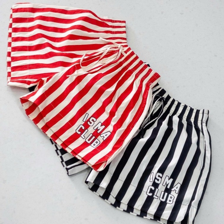 [BST HÈ 2026] Quần Short Sọc Đi Biển INSOMNIA Ống To Trên Gối Unisex - PS018