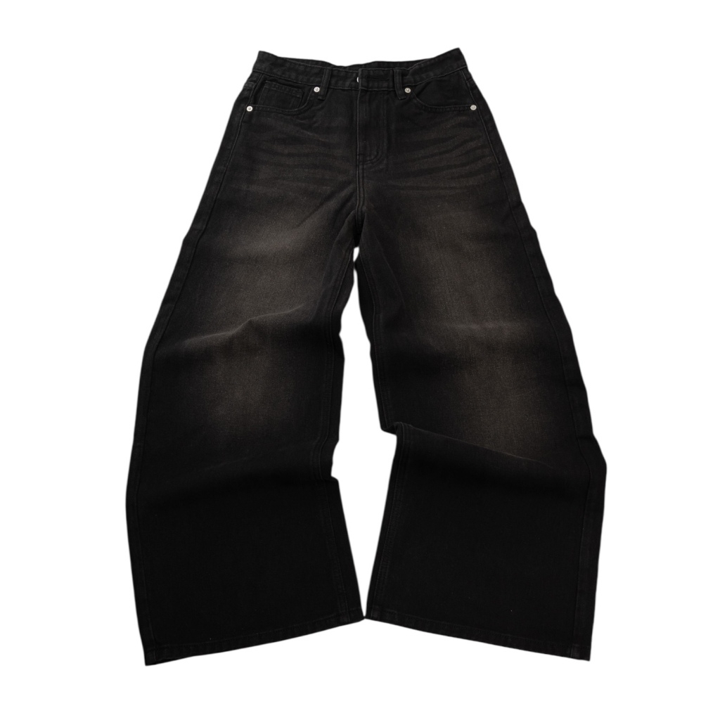 Quần Jean Wash INSOMNIA Ống Suông Rộng Unisex - PS020