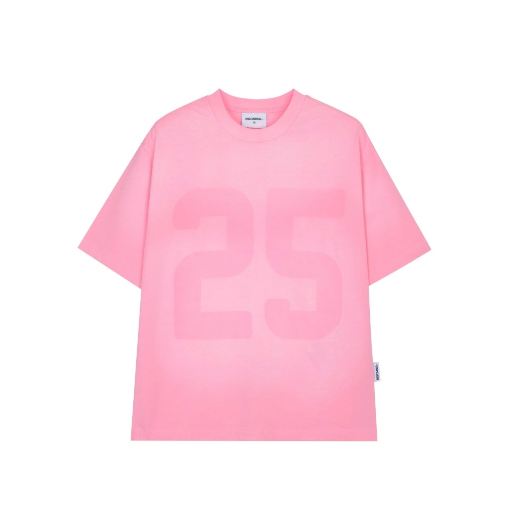 Áo Thun Wash Số 25 INSOMNIA Form Oversize Unisex - TS048