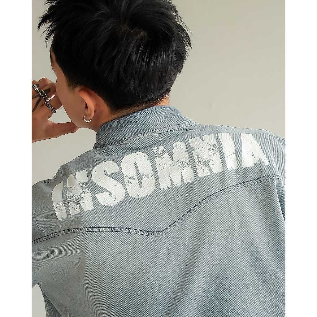[NEW ARRIVAL] Áo Sơ Mi Denim Wash Form Boxy INSOMNIA CLUB - TS070