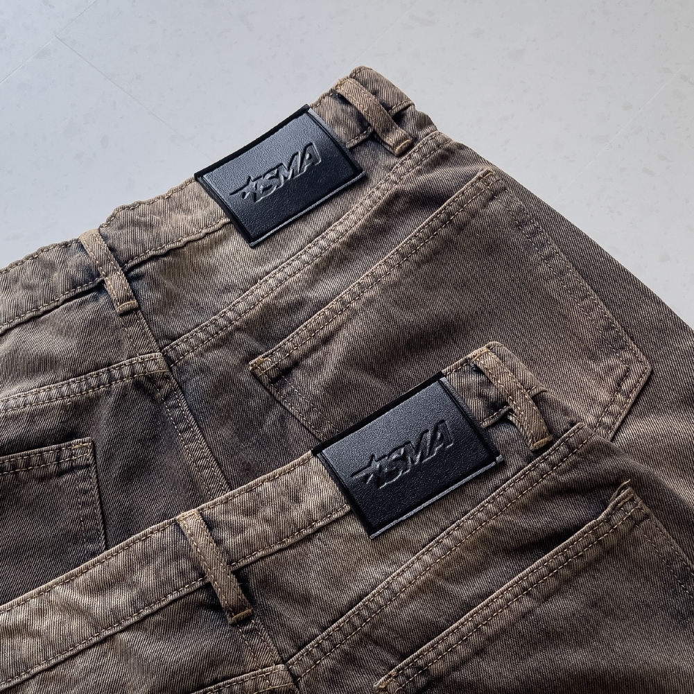 Quần Jean Wash INSOMNIA Ống Suông Rộng Unisex - PS020