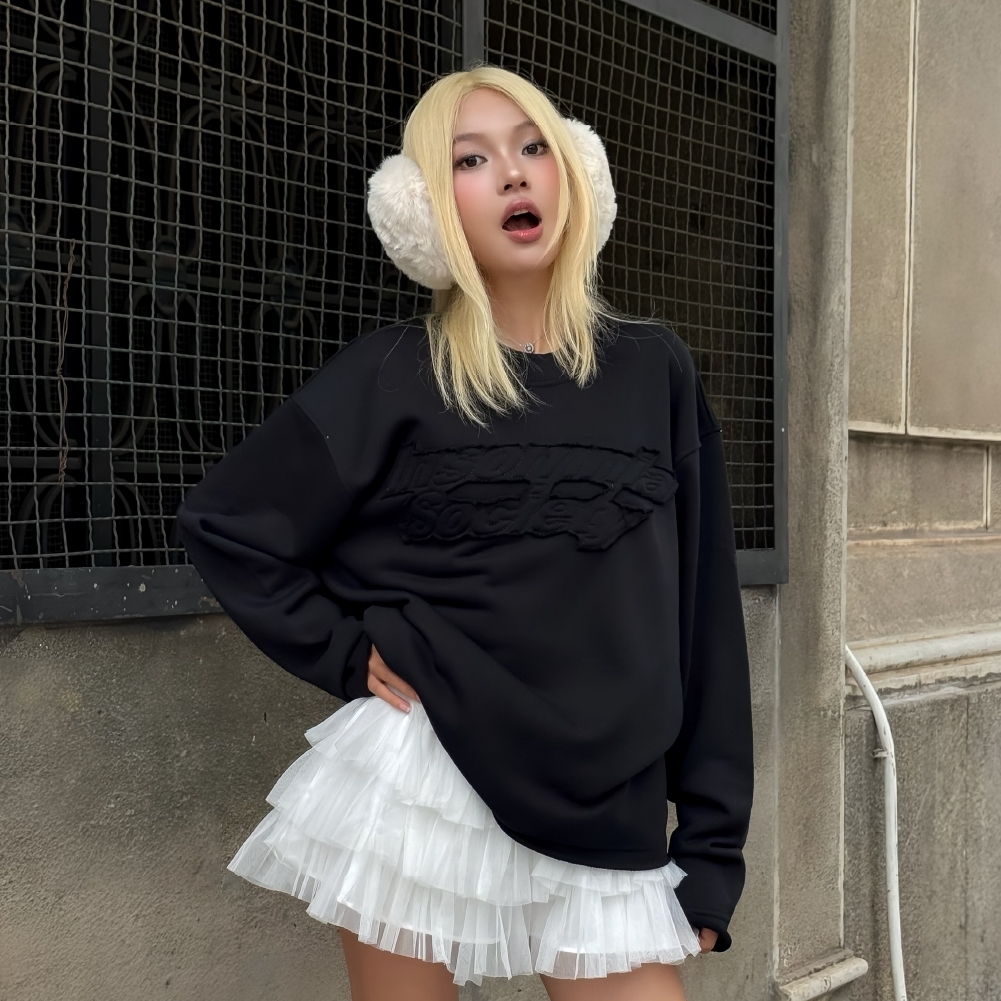 [NEW ARRIVAL] Áo Nỉ Cua Tay Dài Long Sleeve INSOMNIA Society Form Boxy  - TS058