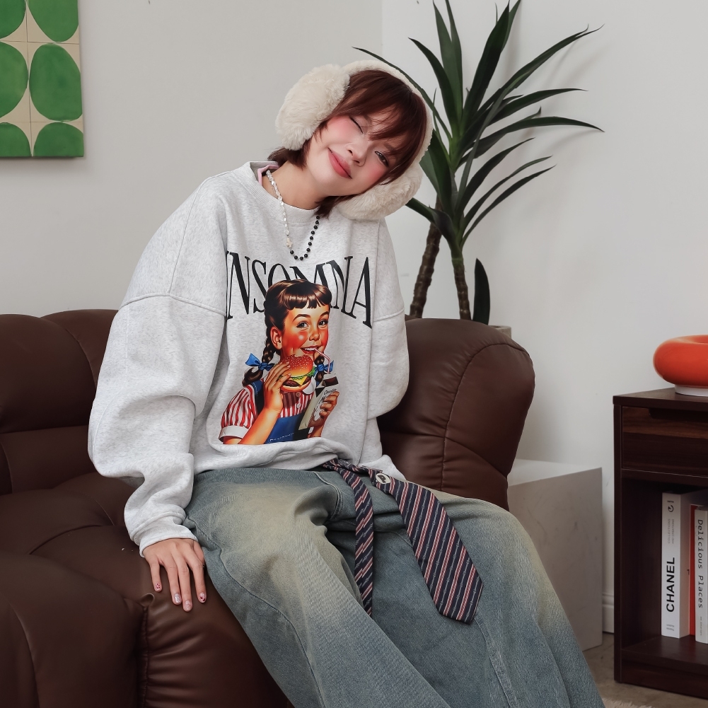 [NEW COLLECTION] Áo Nỉ Bông Sweater Holidays Form Boxy Unisex - HD013
