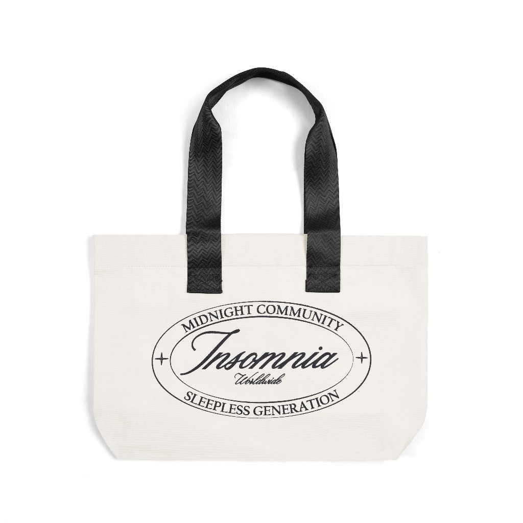 [NEW COLLECTION] Túi Tote Daily Vải Bố Canvas INSOMNIA Worldwide Form To Có Khóa Kéo - PK008