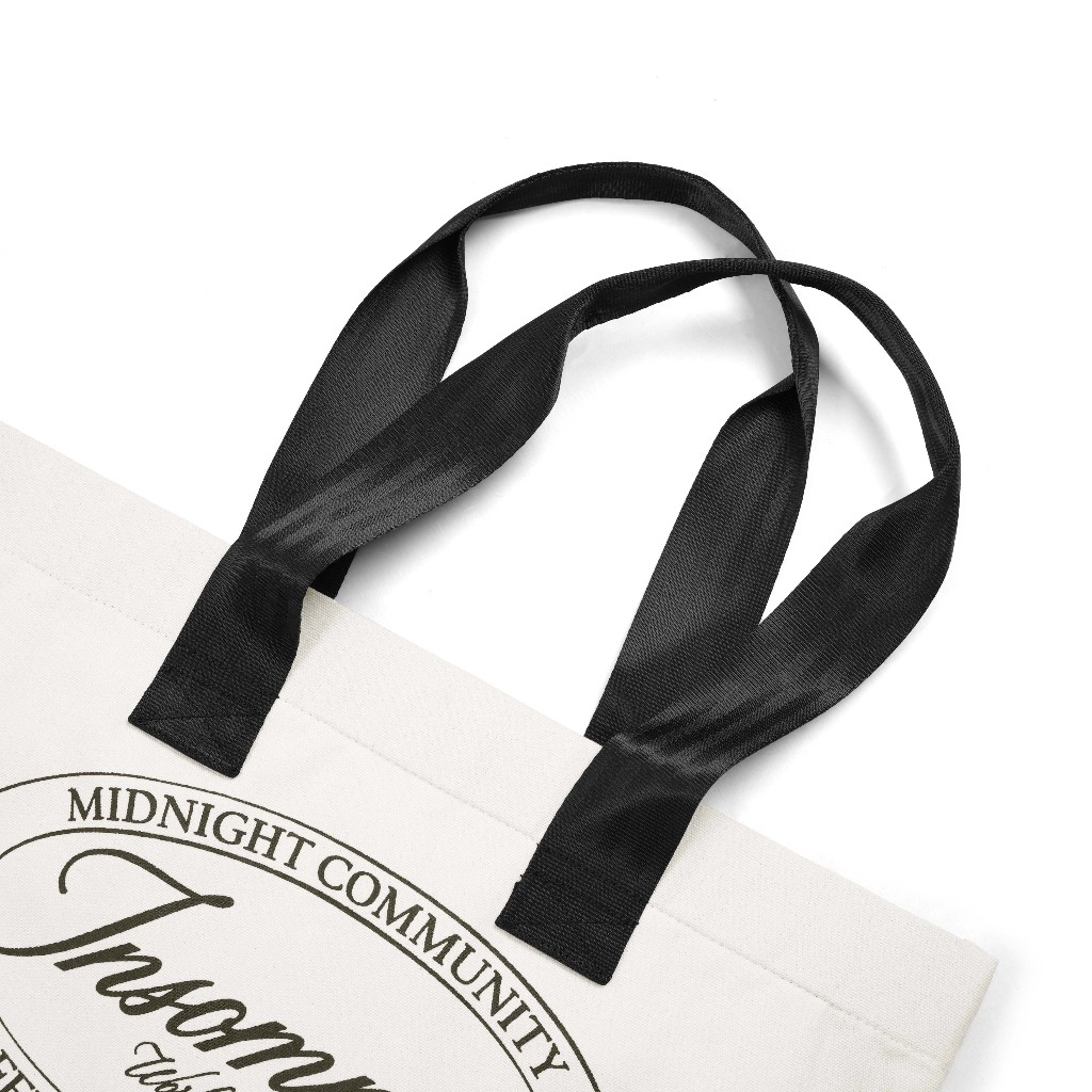[NEW COLLECTION] Túi Tote Daily Vải Bố Canvas INSOMNIA Worldwide Form To Có Khóa Kéo - PK008