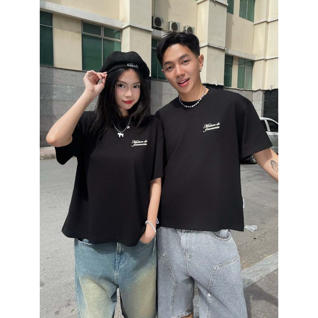 [NEW ARRIVAL] Áo Thun Boxy Thêu 3D Maison Star INSOMNIA CLUB 250Gsm Cotton - TS066