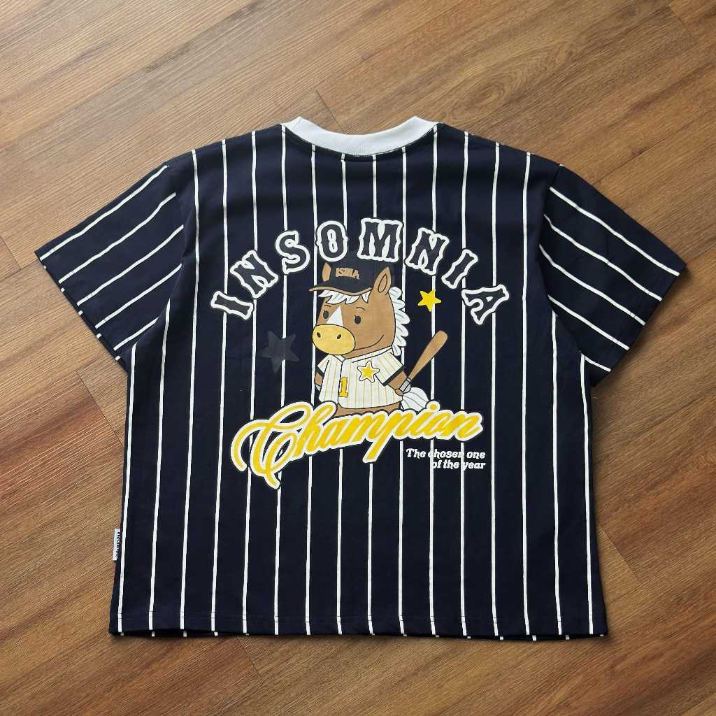 [NEW ARRIVAL] Áo Thun Boxy Cotton Sọc Bóng Chày 