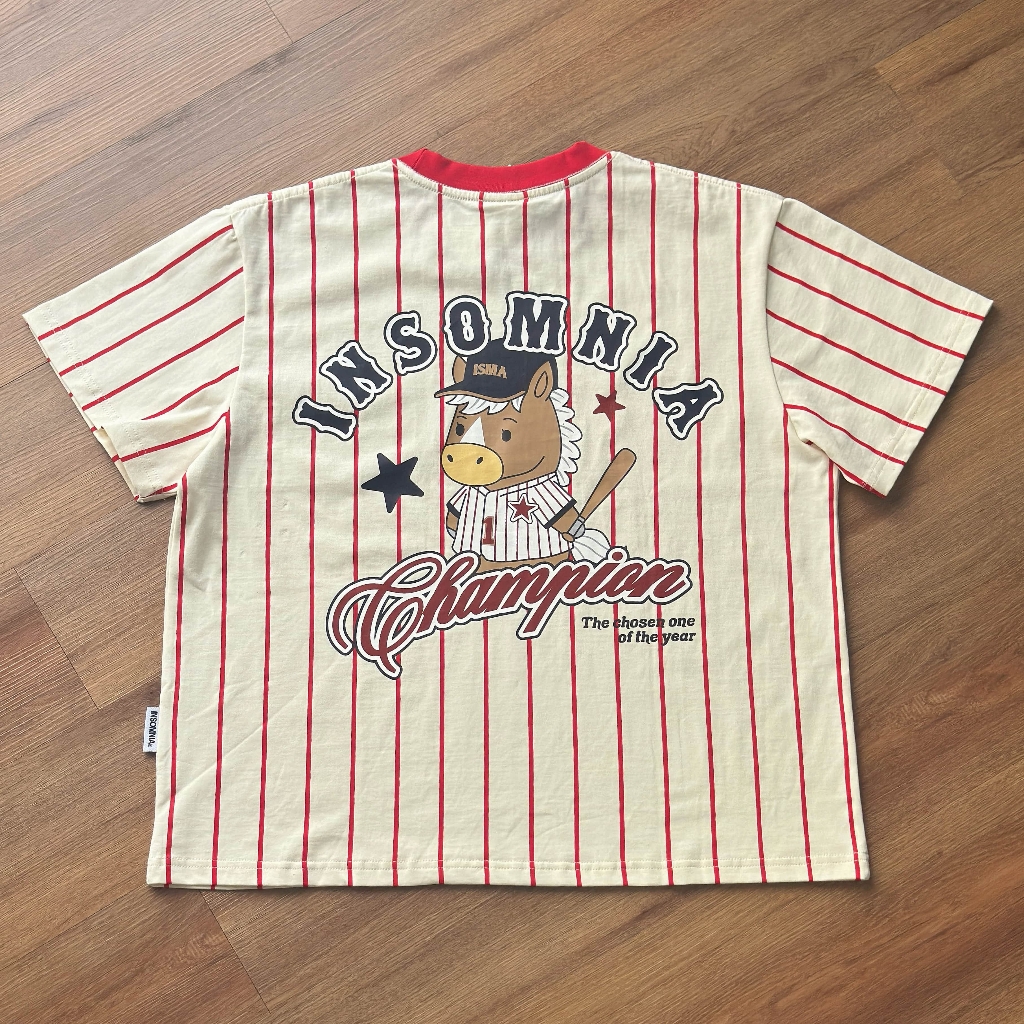 [NEW ARRIVAL] Áo Thun Boxy Cotton Sọc Bóng Chày 