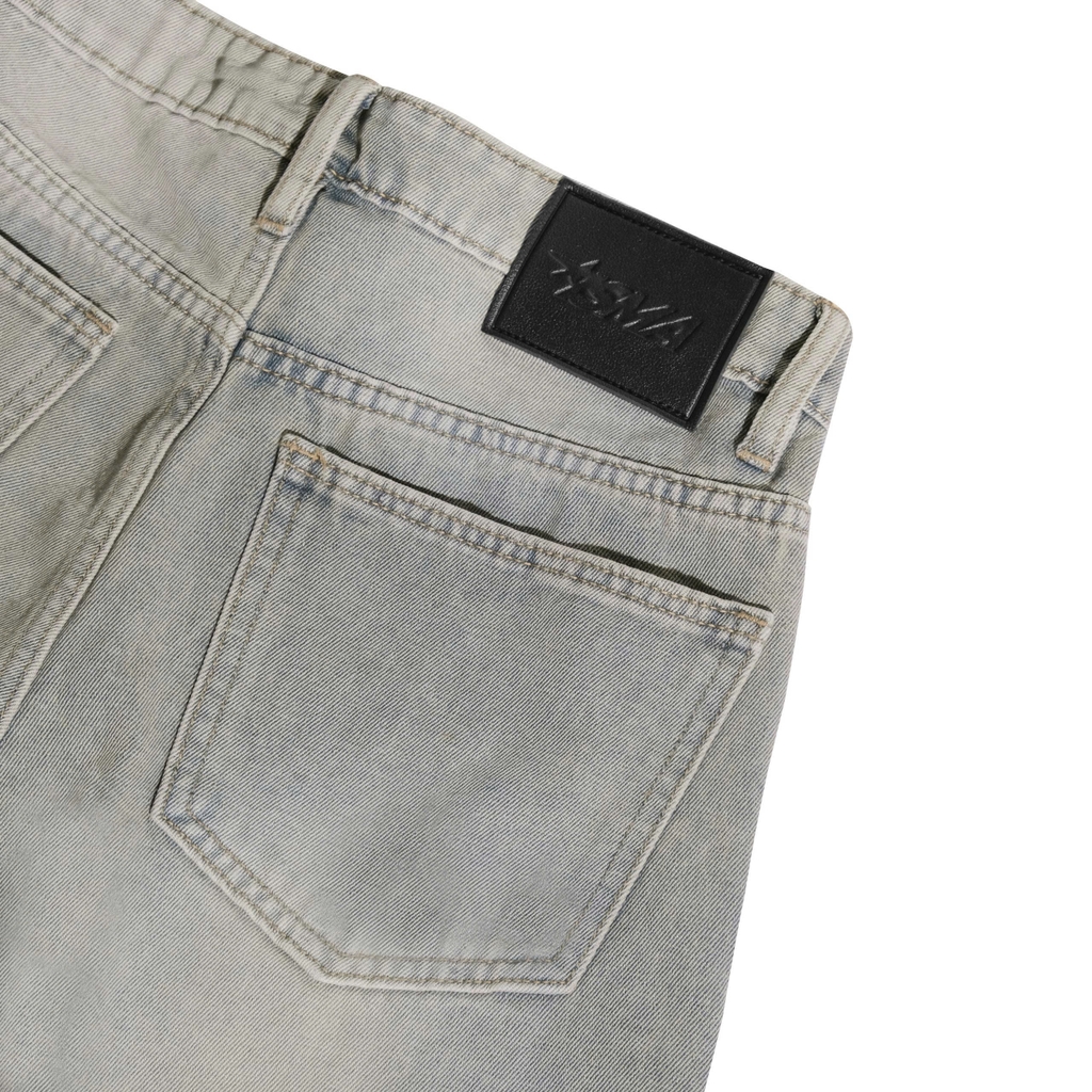 Quần Jean Wash INSOMNIA Form Lửng Ống Rộng Unisex - PS021