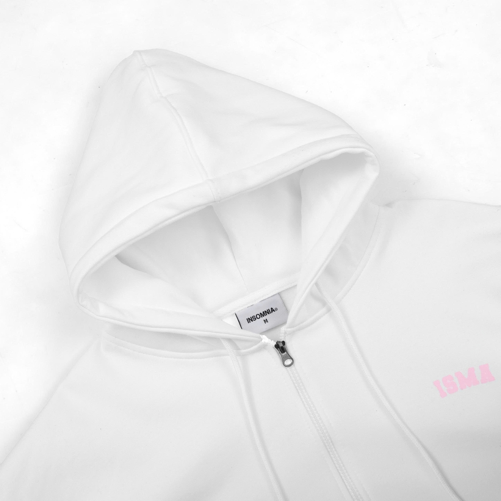 Áo Khoác Hoodie Zip Big Heart INSOMNIA Form Boxy Chất Nỉ Bông Cao Cấp - HD009