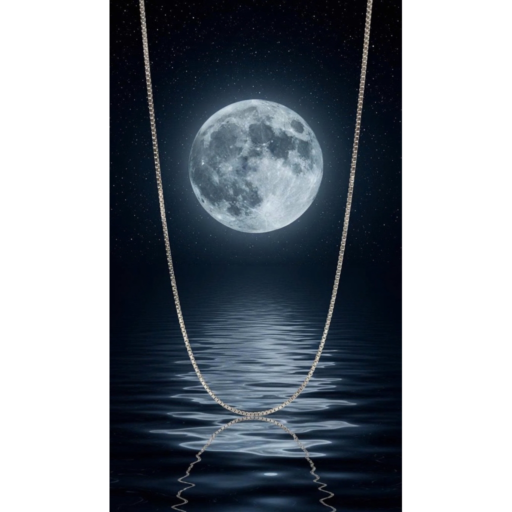 Dây chuyền bạc 925 sợi zig zag Luna Jewelry