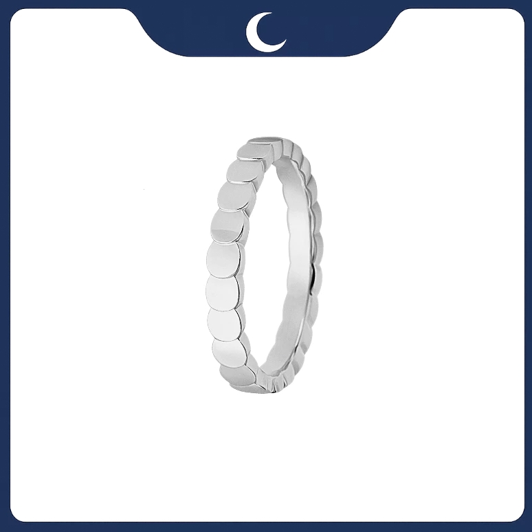 Nhẫn bạc 925 unisex vảy tiên cá Luna Jewelry