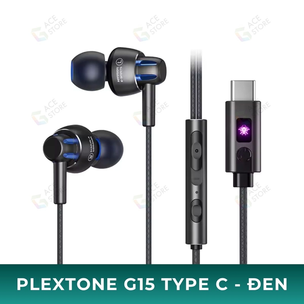 [CHÍNH HÃNG] Tai Nghe Gaming Plextone G15 Mark V Hot Sals – Driver 10mm Gen6, Micro, Jack Type-C / 3.5mm, Dây 1.2m