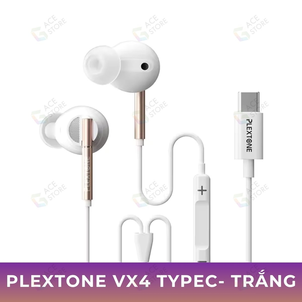 Tai Nghe Gaming Plextone VX4 – In-Ear Có Dây, Nhiều Màu