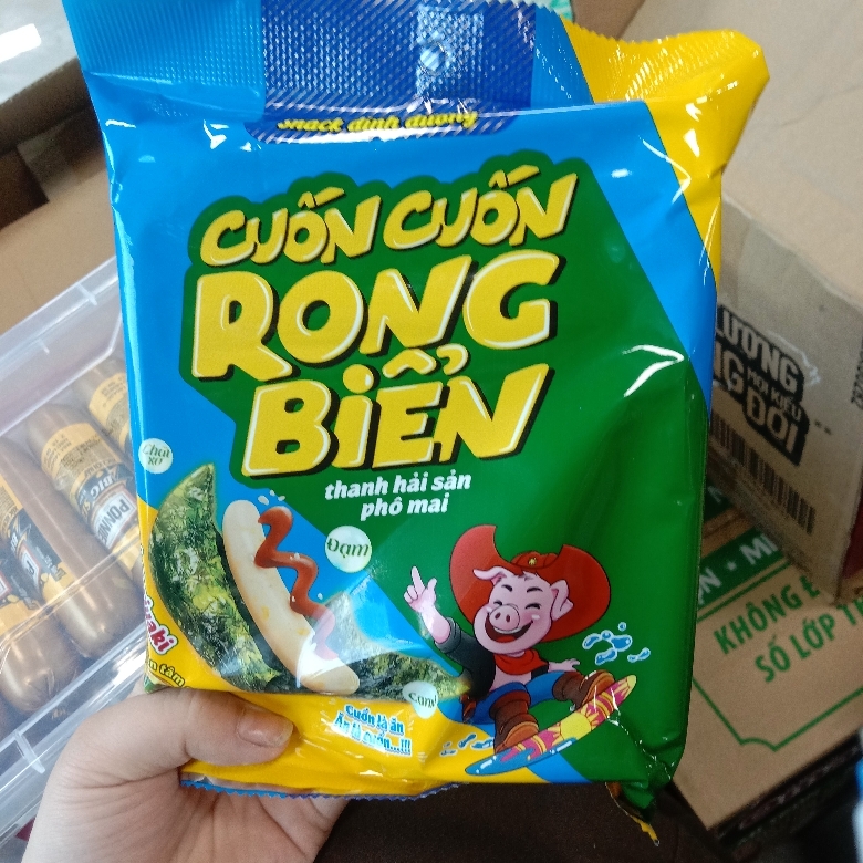 Rong biển cuốn thanh hải sản
