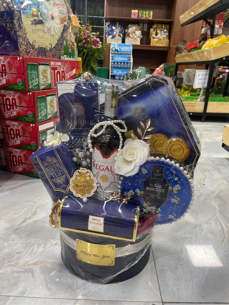 Set Quà Số 10 - Trắng Vàng, Xanh Dương